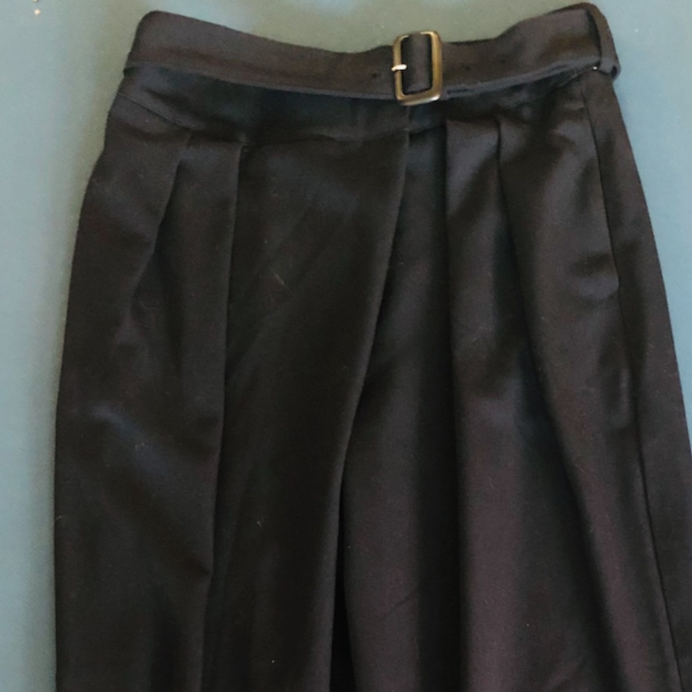Oak & Fort high waisted belted, pleated pants | Size 6